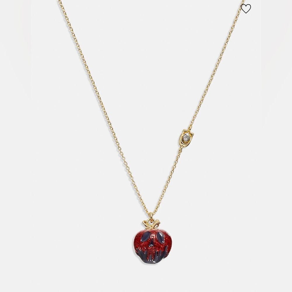 NWT Disney X Coach Poison Apple Necklace‎
